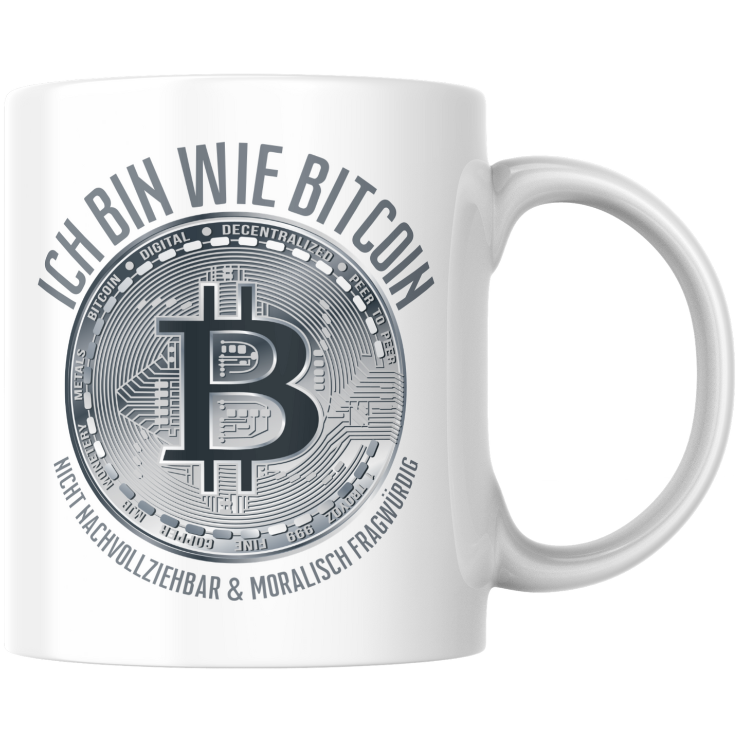 Ich Bin Wie Bitcoin Nicht Nachvollziehbar Und Moralisch Fragwürdig Kaffee Tasse