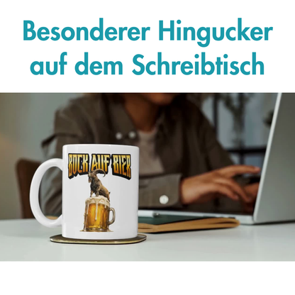 Bock Auf Bier Wortspiel Kaffee Tasse