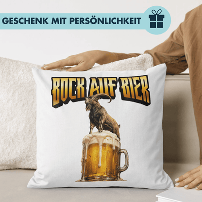 Bock Auf Bier Wortspiel Deko Kissen