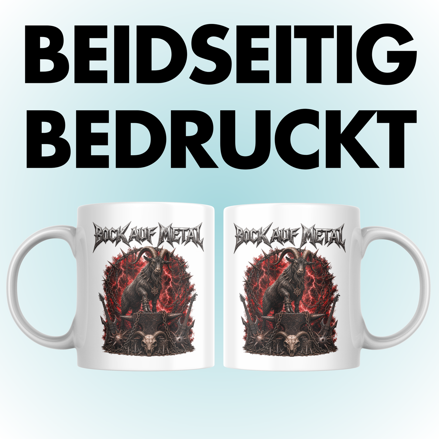 Bock Auf Metal Wortspiel Kaffee Tasse