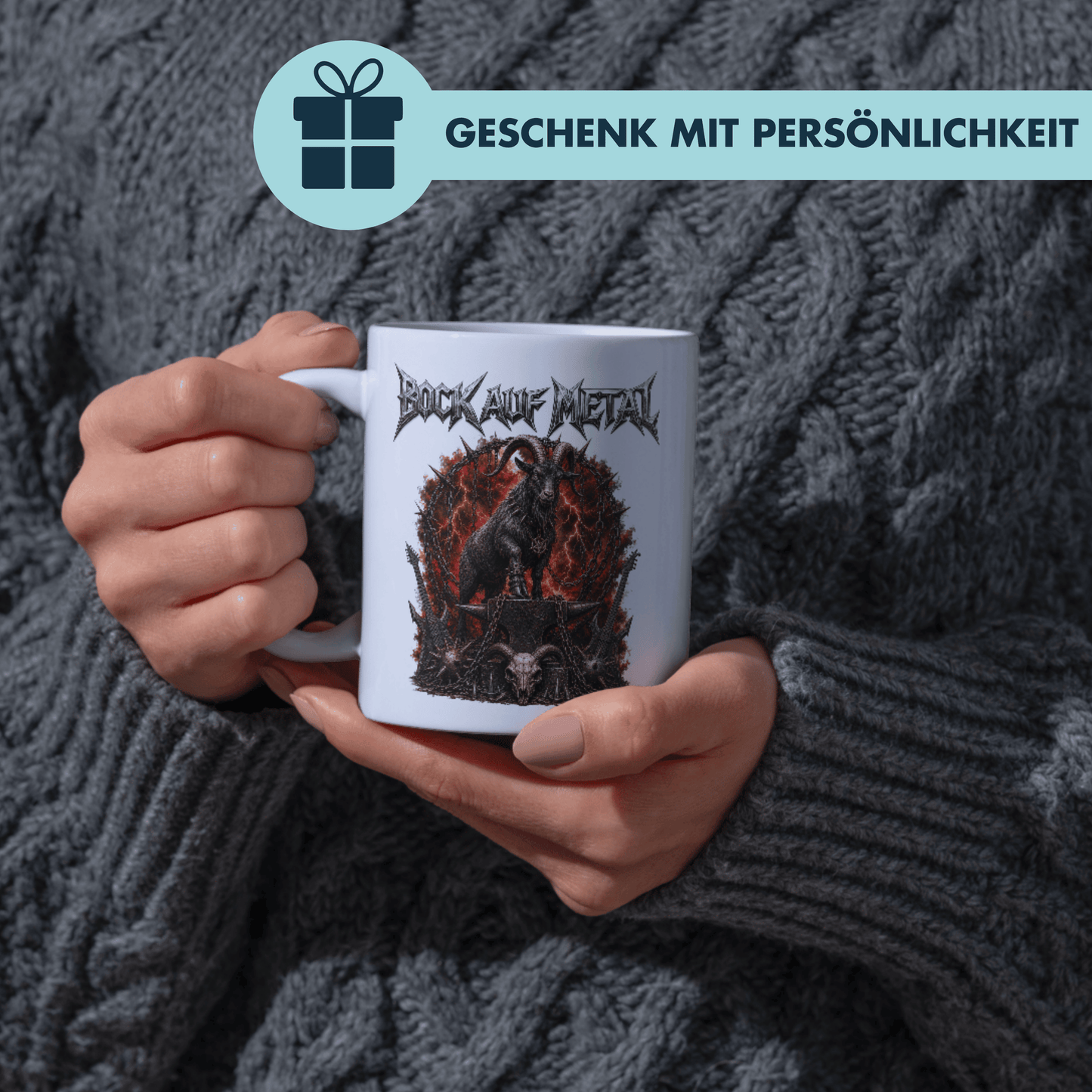 Bock Auf Metal Wortspiel Kaffee Tasse