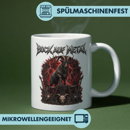 Bock Auf Metal Wortspiel Kaffee Tasse