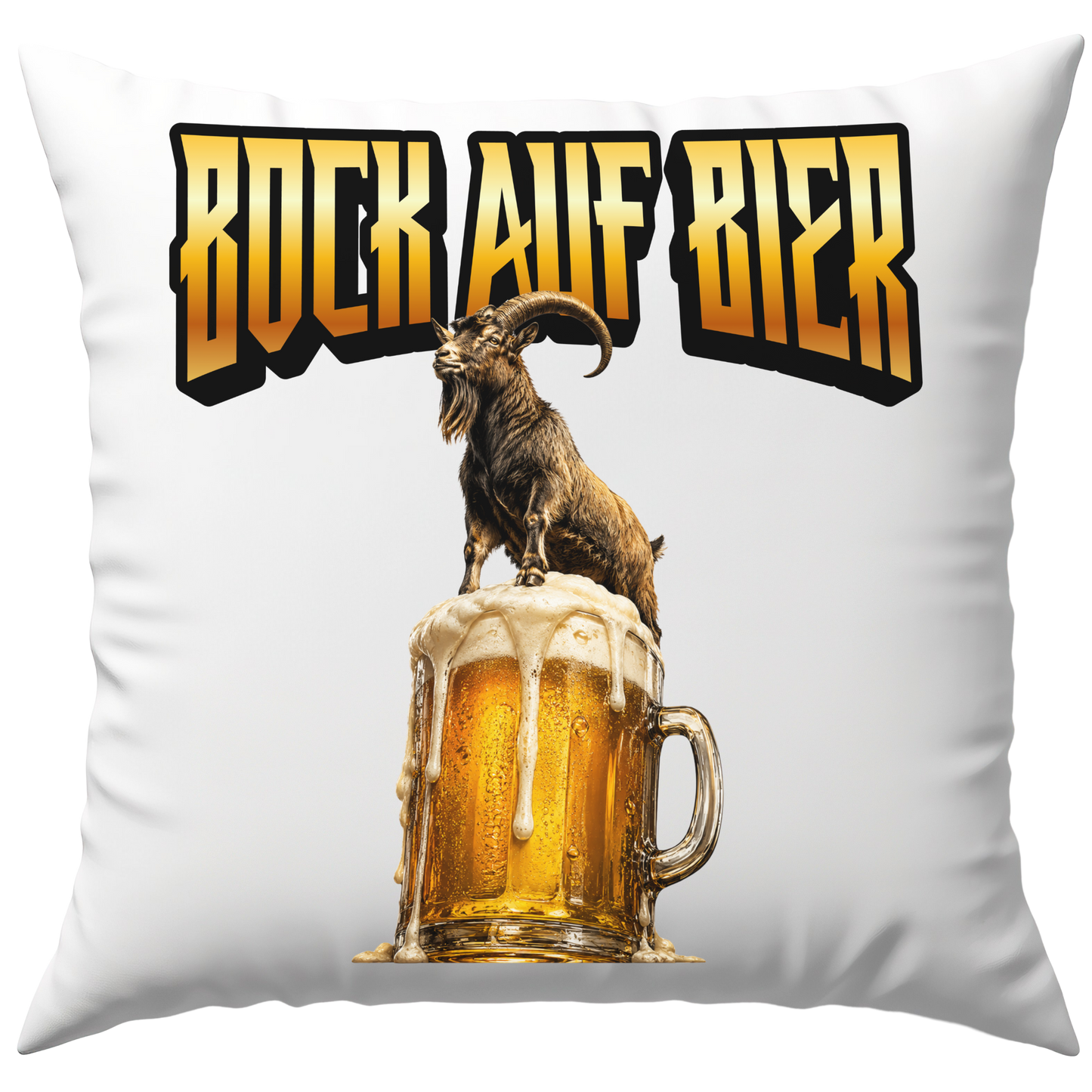 Bock Auf Bier Wortspiel Deko Kissen