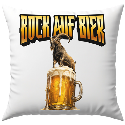 Bock Auf Bier Wortspiel Deko Kissen