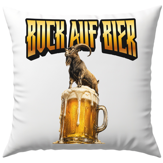 Bock Auf Bier Wortspiel Deko Kissen