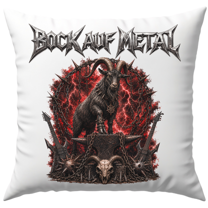 Bock Auf Metal Wortspiel Deko Kissen