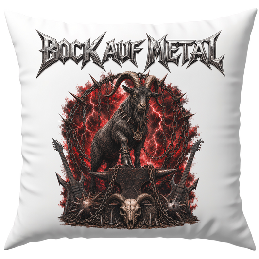 Bock Auf Metal Wortspiel Deko Kissen