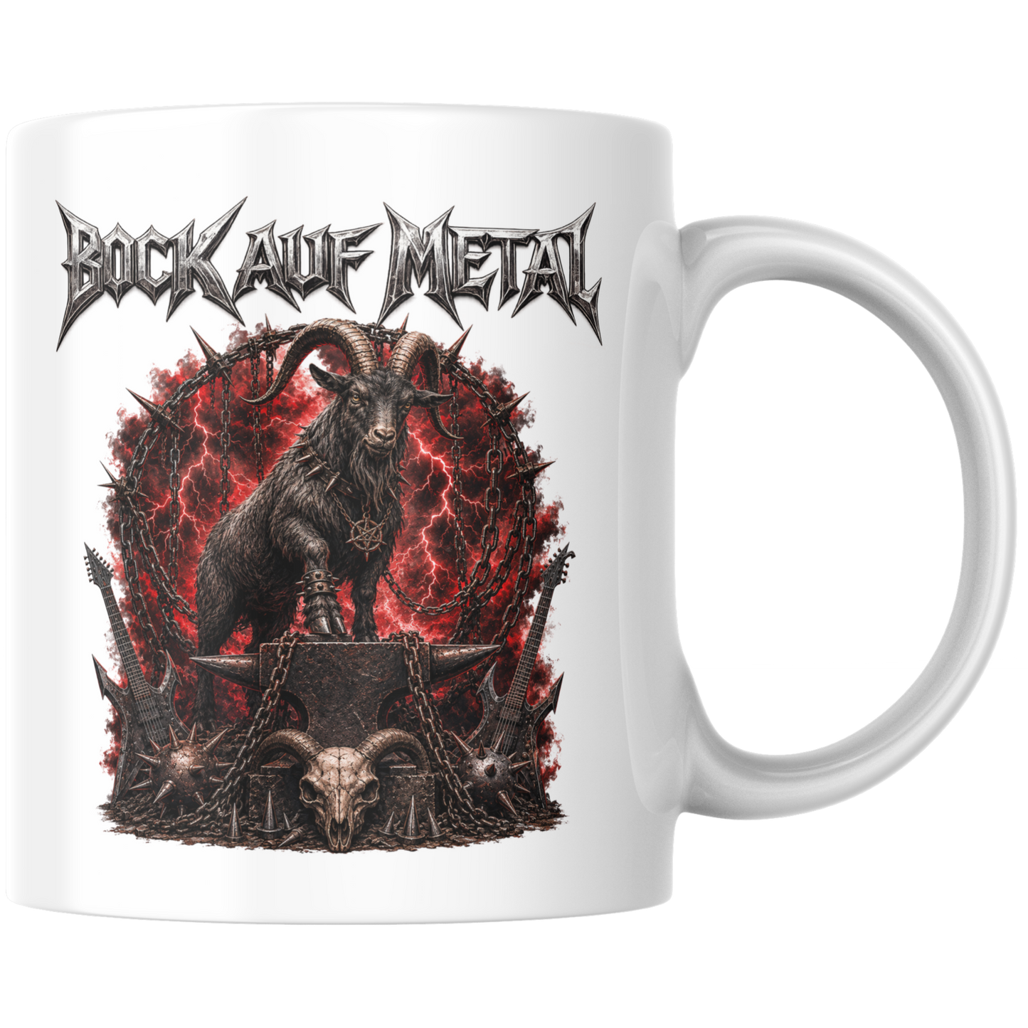 Bock Auf Metal Wortspiel Kaffee Tasse