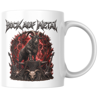 Bock Auf Metal Wortspiel Kaffee Tasse