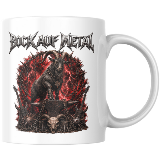 Bock Auf Metal Wortspiel Kaffee Tasse