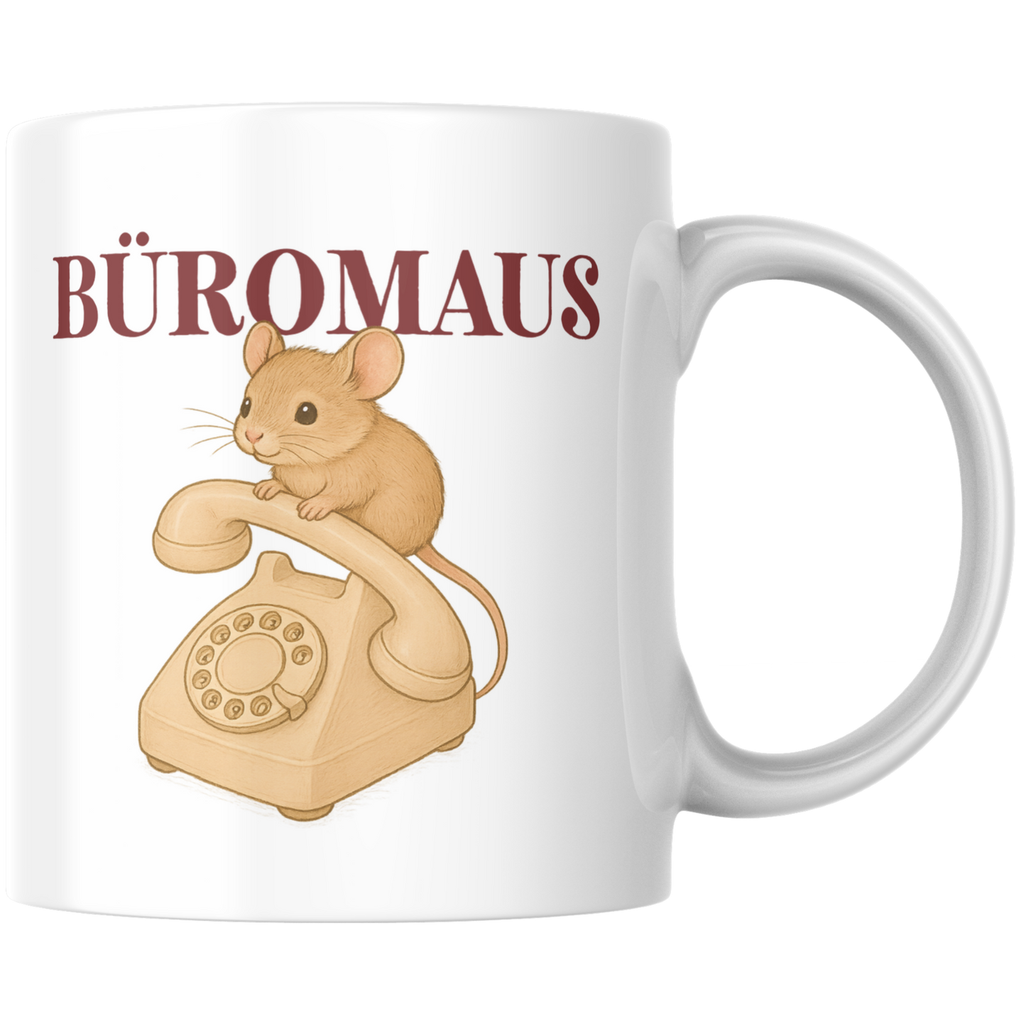 Büromaus Büro Telefon Kaffee Tasse
