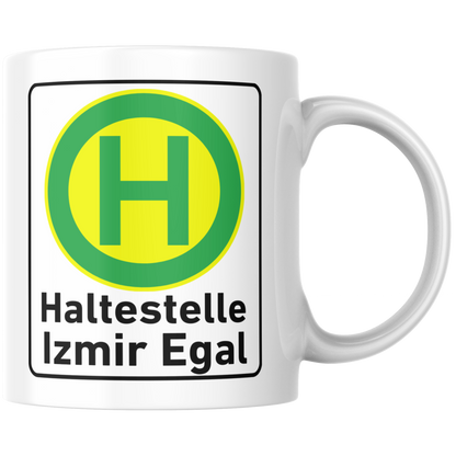 Bushaltestelle Haltestelle Izmir Egal Wortspiel Kaffee Tasse
