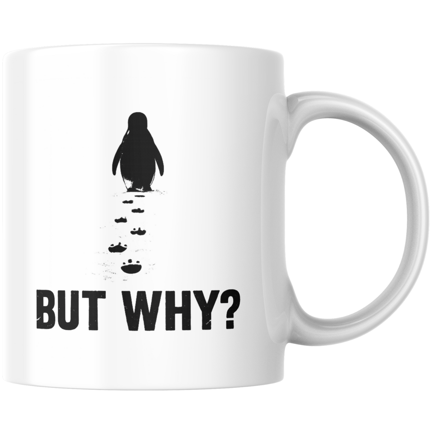 But Why Pinguin Minimalistisch Kaffee Tasse