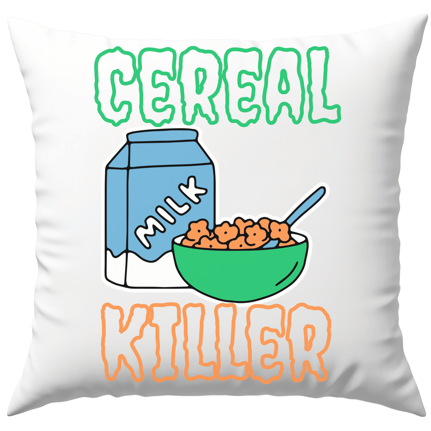 Cereal Killer Frühstück Cornflakes Müsli Deko Kissen