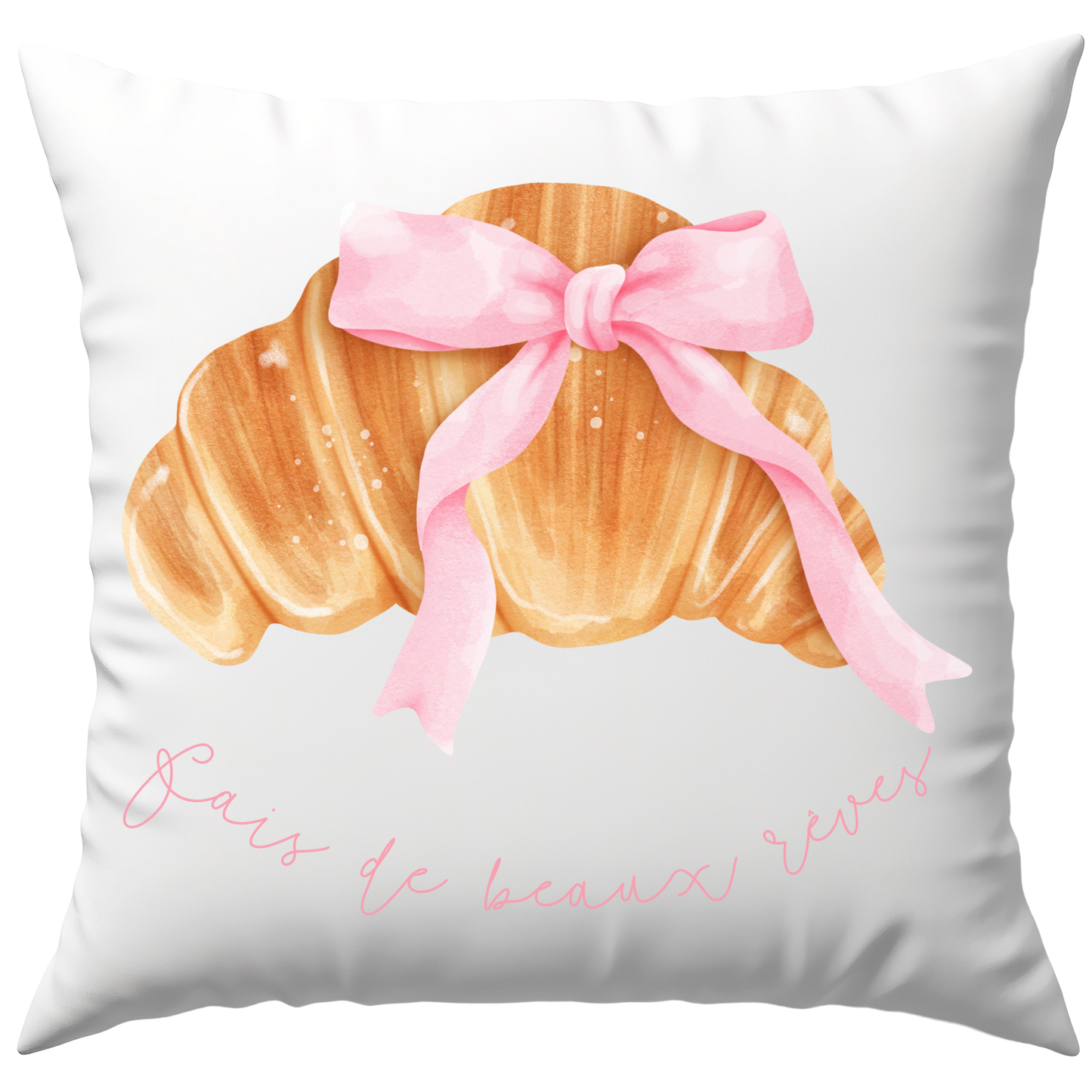 Fais De Beaux Rêves Croissant Deko Kissen