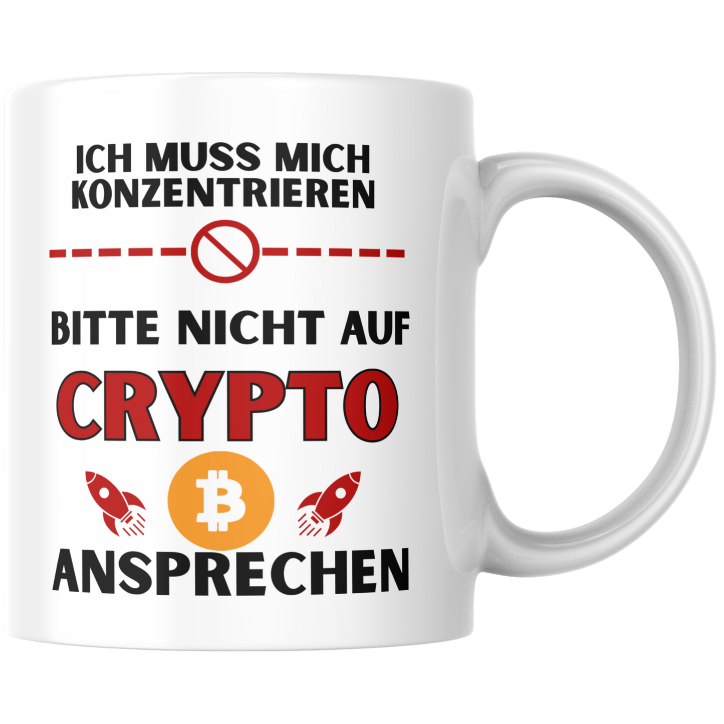 Ich Muss Mich Konzentrieren Bitte Nicht Auf Crypto Ansprechen Kaffee Tasse