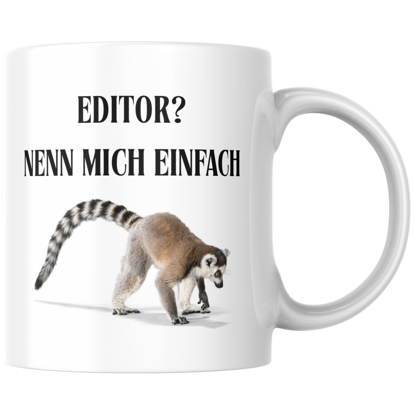 Editor Nenn Mich Einfach Cutter Katta Wortspiel Kaffee Tasse