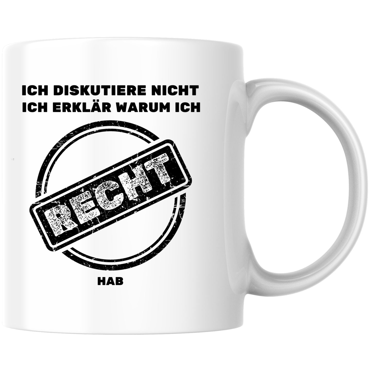 Ich Diskutiere Nicht Ich Erkläre Warum Ich Recht Hab Kaffee Tasse