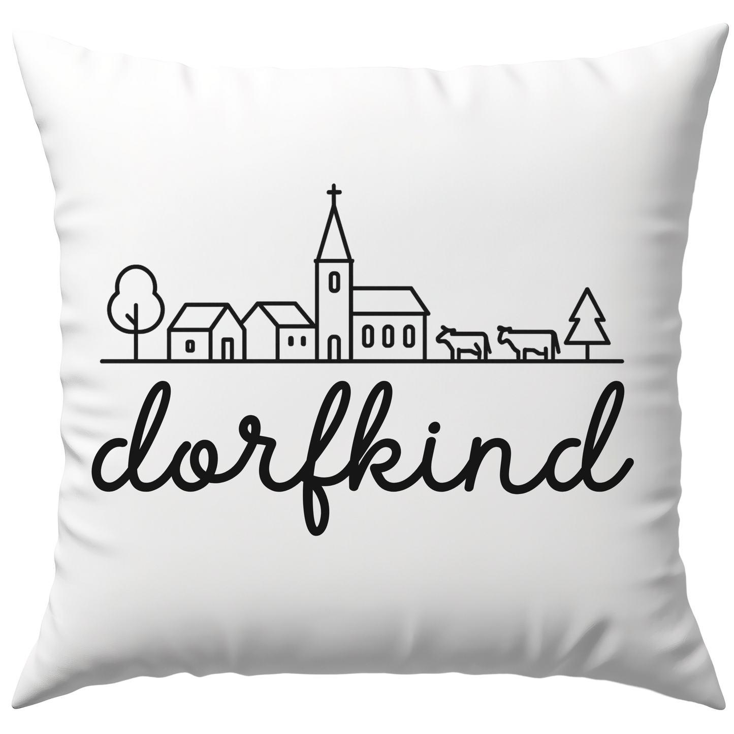 Dorfkind Skyline Heimat Deko Kissen