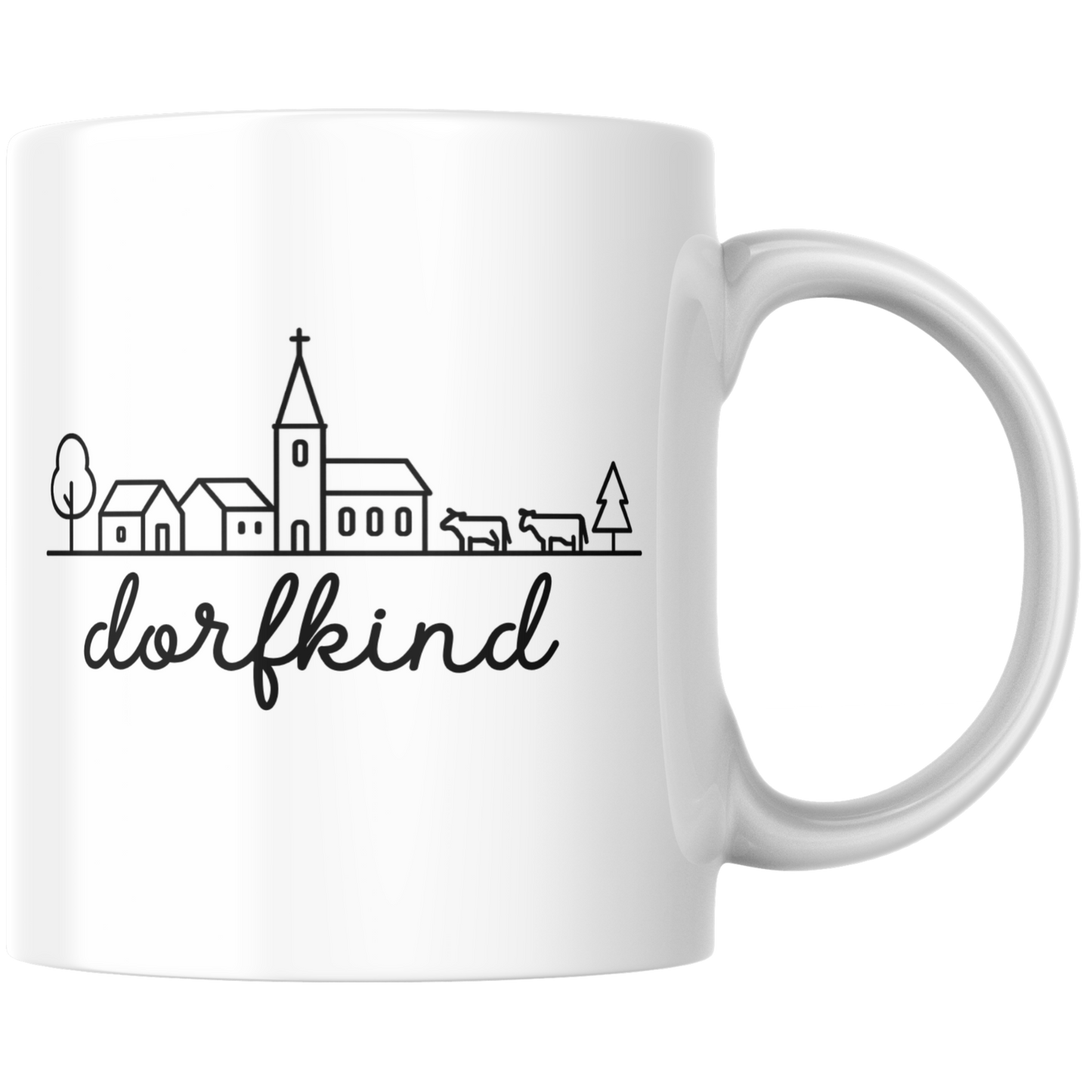 Dorfkind Skyline Heimat Kaffee Tasse