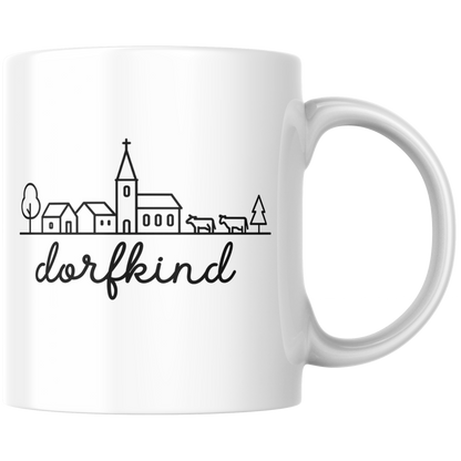 Dorfkind Skyline Heimat Kaffee Tasse