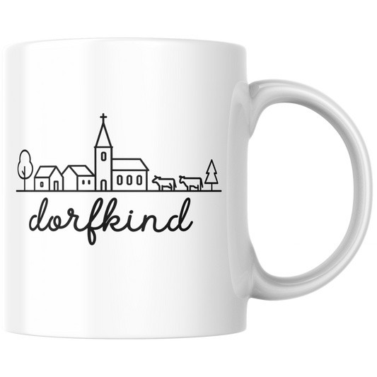 Dorfkind Skyline Heimat Kaffee Tasse