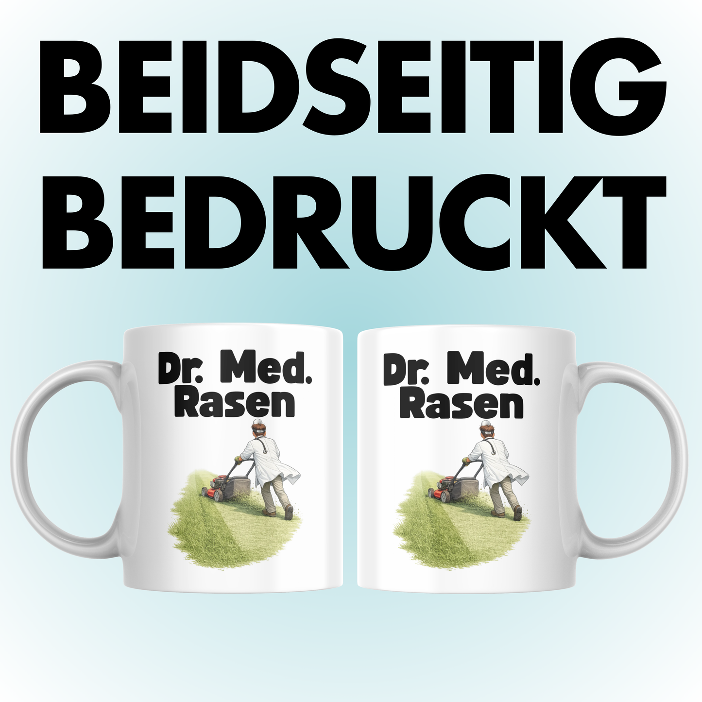 Dr. Med. Rasen Doktor Mäht Rasen Wortspiel Kaffee Tasse