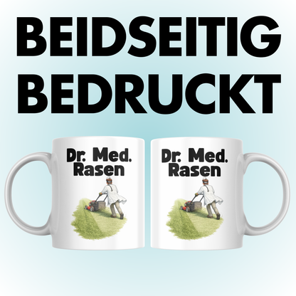 Dr. Med. Rasen Doktor Mäht Rasen Wortspiel Kaffee Tasse