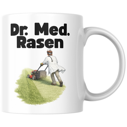 Dr. Med. Rasen Doktor Mäht Rasen Wortspiel Kaffee Tasse