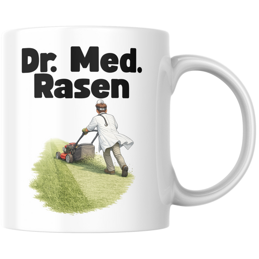 Dr. Med. Rasen Doktor Mäht Rasen Wortspiel Kaffee Tasse