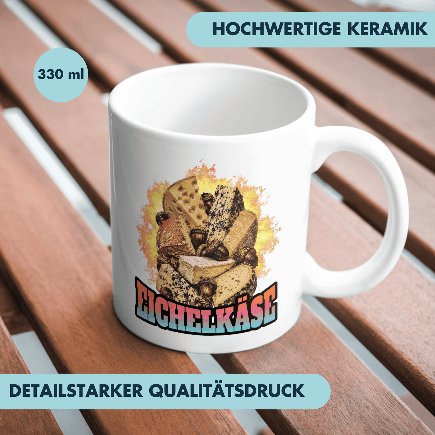 Eichelkäse Bootleg Meme Kaffee Tasse