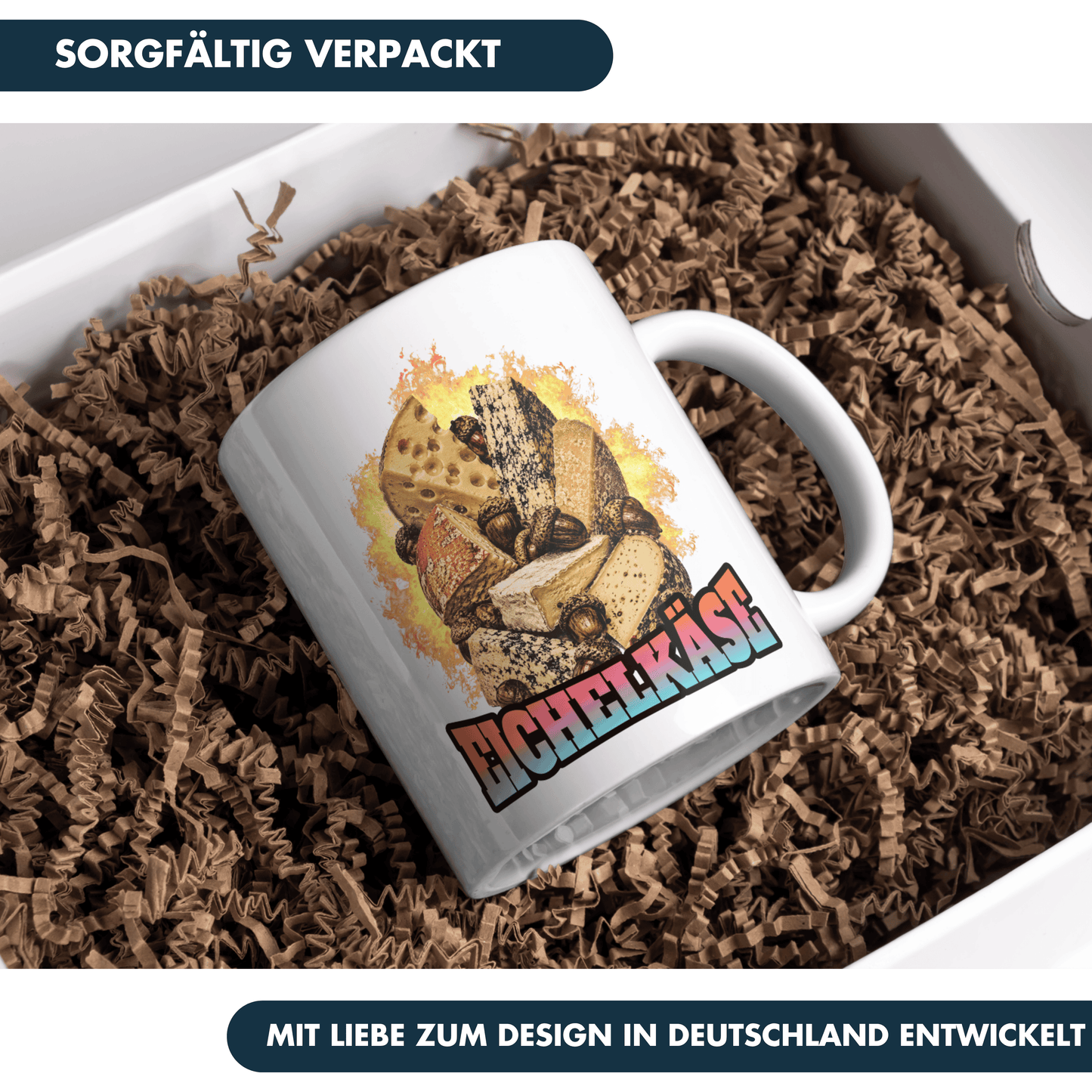 Eichelkäse Bootleg Meme Kaffee Tasse