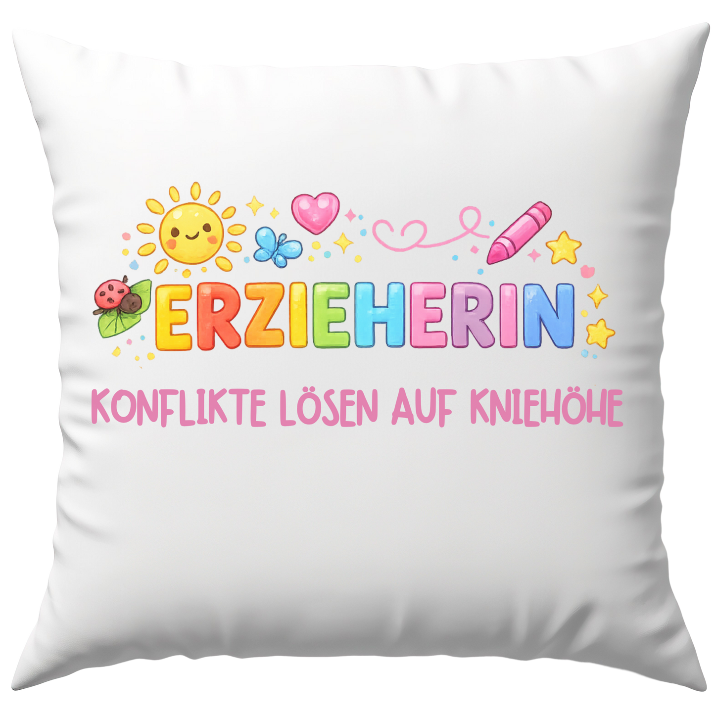 Erzieherin Konflikte Lösen Auf Kniehöhe Deko Kissen