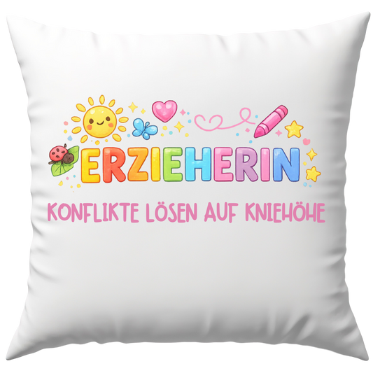 Erzieherin Konflikte Lösen Auf Kniehöhe Deko Kissen