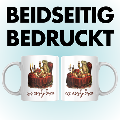 Exe Ausführen Date Wortspiel Kaffee Tasse