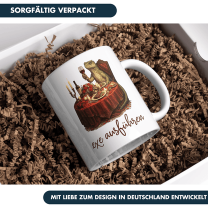 Exe Ausführen Date Wortspiel Kaffee Tasse