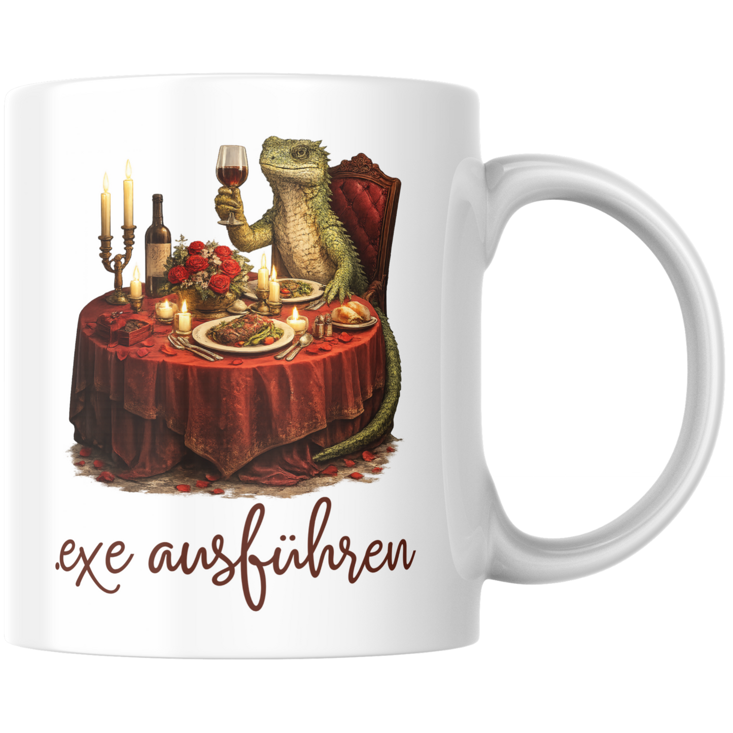 Exe Ausführen Date Wortspiel Kaffee Tasse