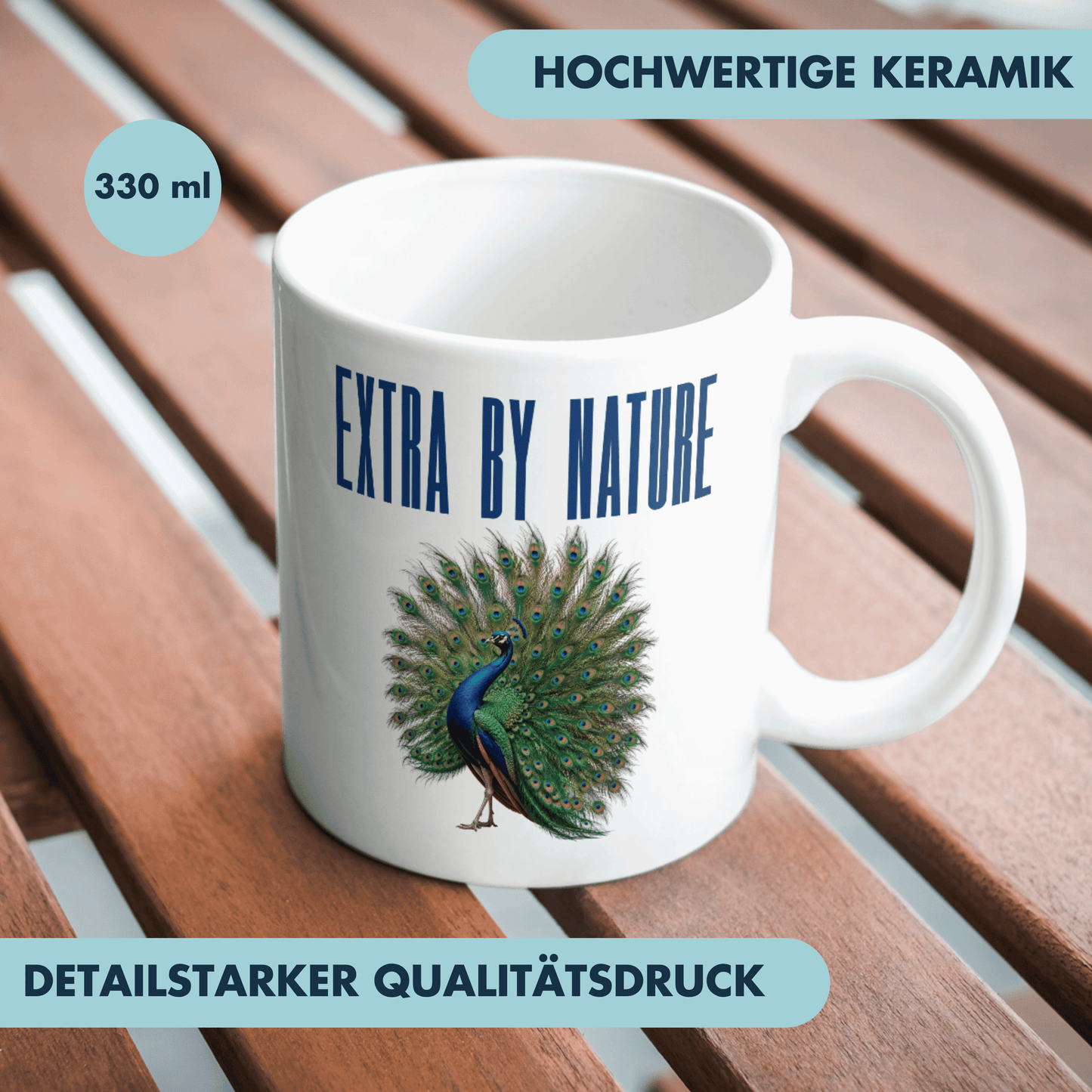 Extra By Nature Pfau Kaffee Tasse