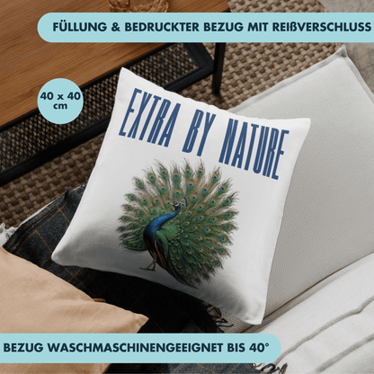 Extra By Nature Pfau Deko Kissen