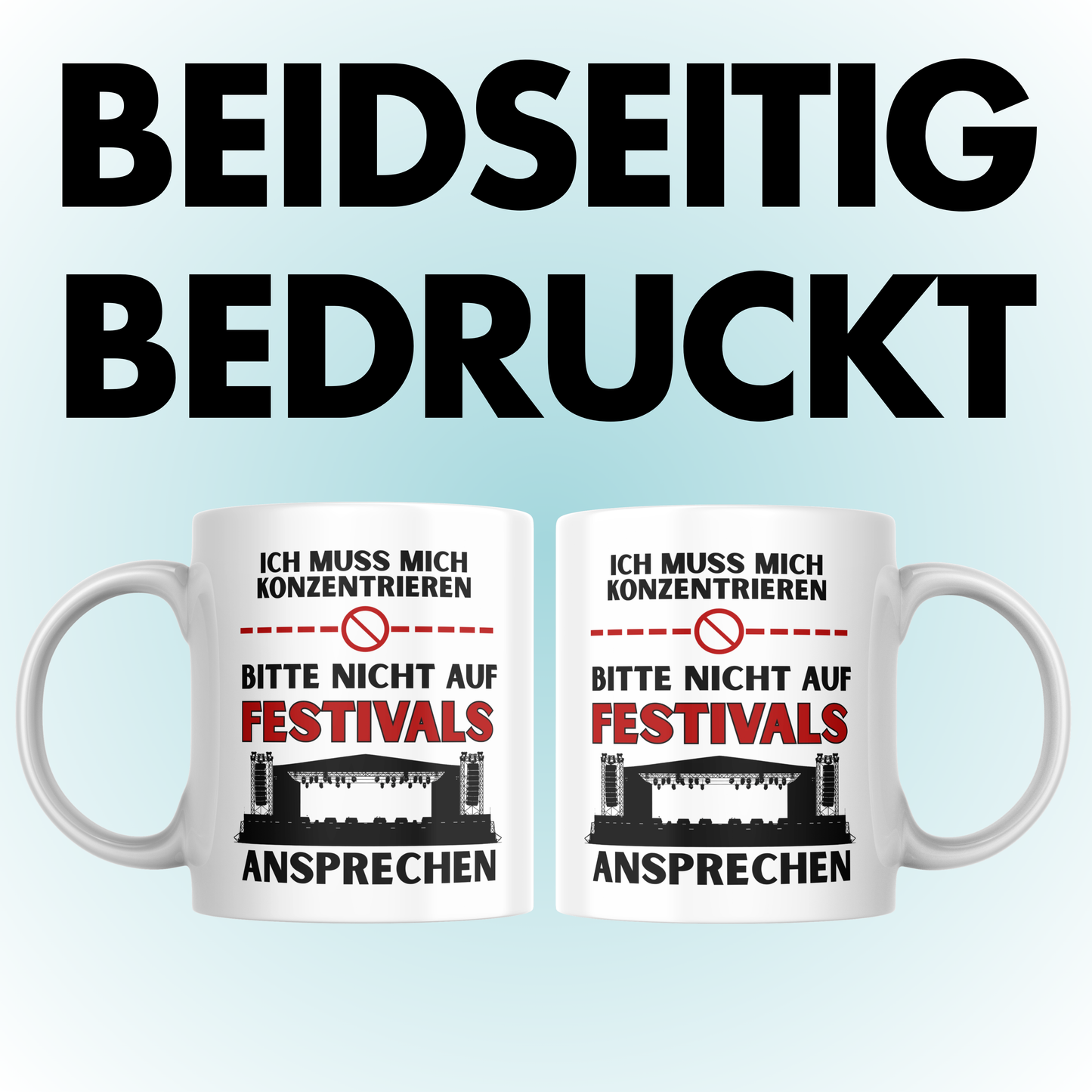 Ich Muss Mich Konzentrieren Bitte Nicht Auf Festivals Ansprechen Kaffee Tasse