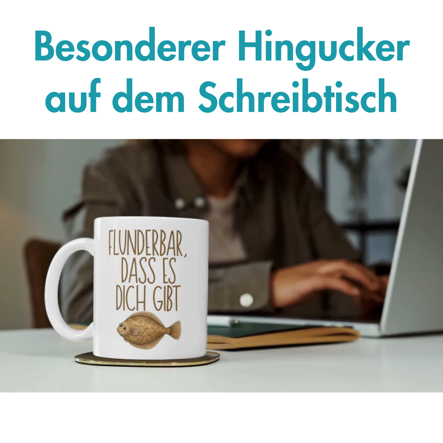 Flunderbar Dass Es Dich Gibt Wortspiel Kaffee Tasse
