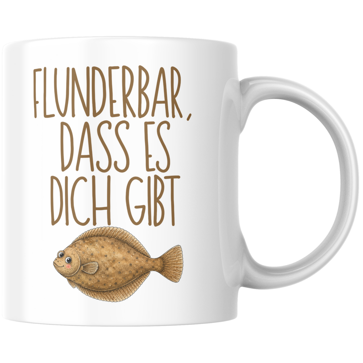 Flunderbar Dass Es Dich Gibt Wortspiel Kaffee Tasse