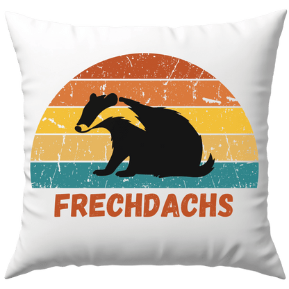 Frechdachs Dachs Wortspiel Deko Kissen