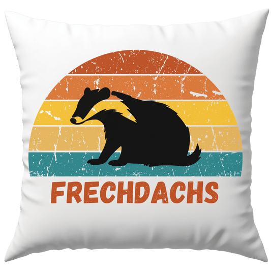 Frechdachs Dachs Wortspiel Deko Kissen