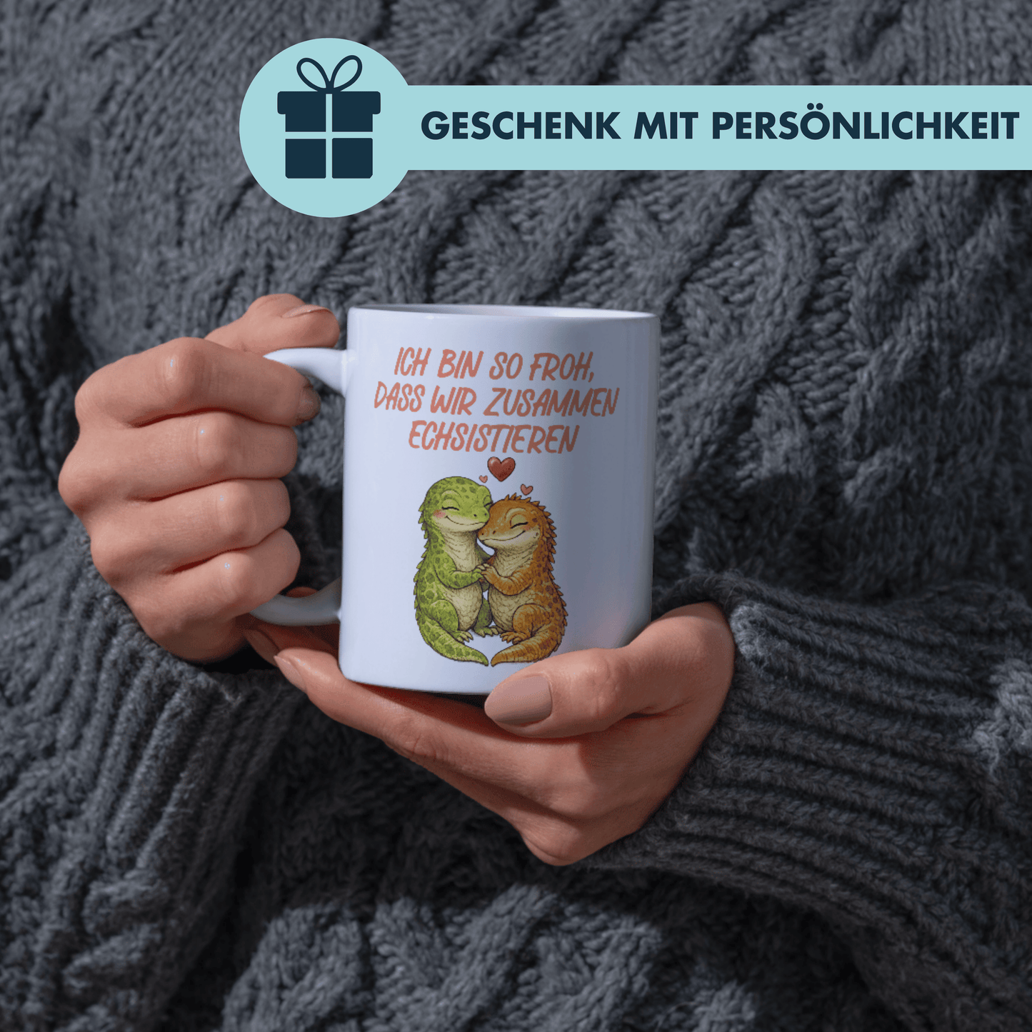Ich Bin So Froh Dass Wir Zusammen Echsistieren Liebe Kaffee Tasse