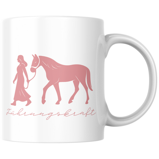 Führungskraft Pferd Reiten Wortspiel Kaffee Tasse