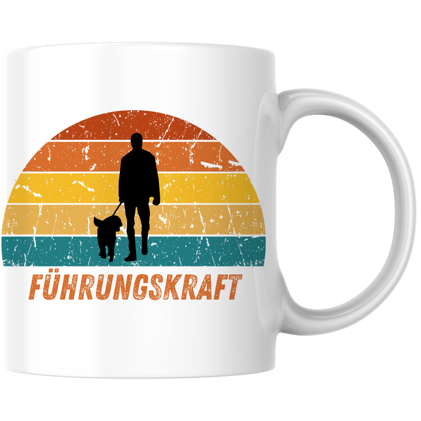 Führungskraft Hund Gassi Kaffee Tasse