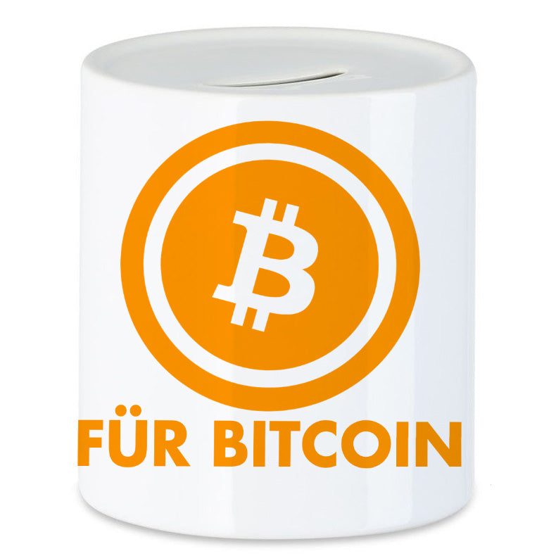 Für Bitcoin Crypto BTC Investment Investieren Geldgeschenk Spardose