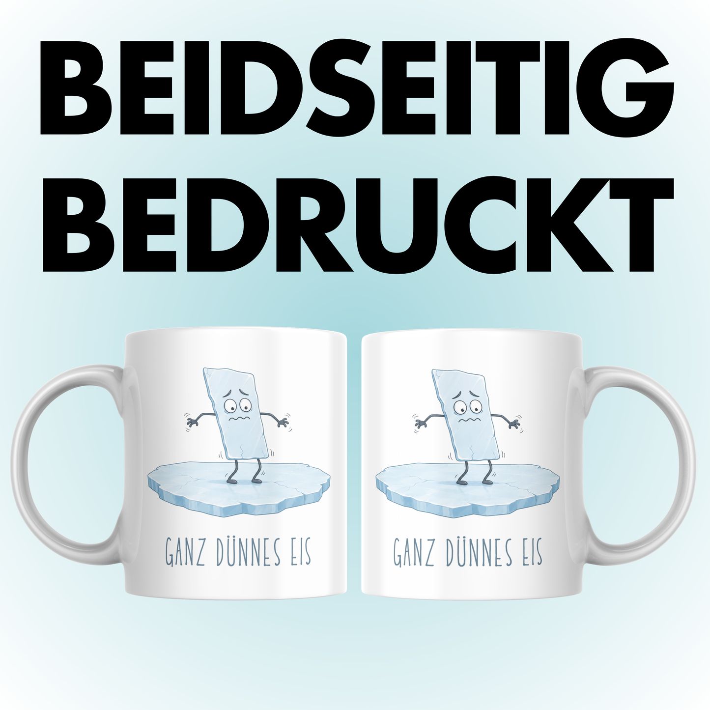 Ganz Dünnes Eis Bildlich Kaffee Tasse