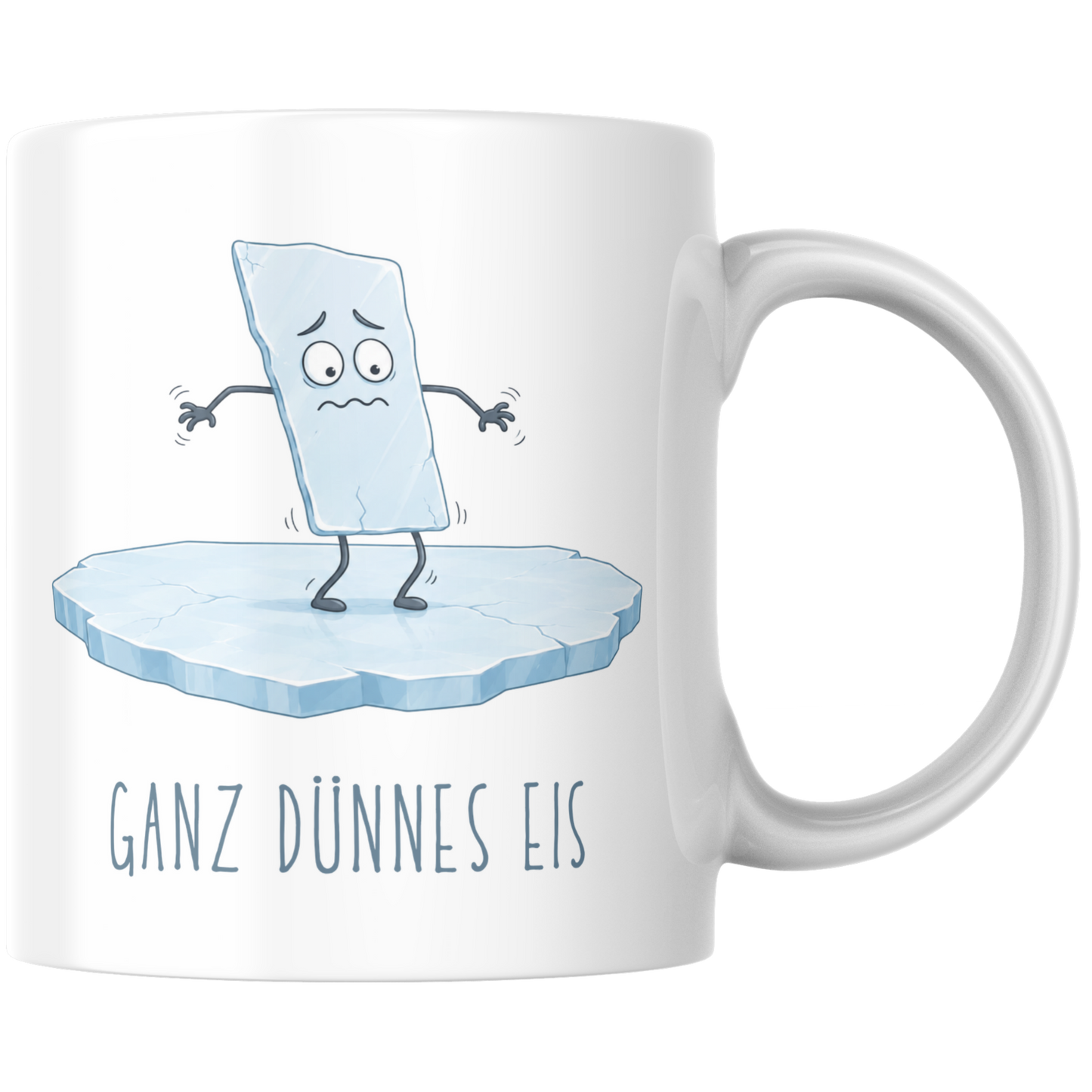 Ganz Dünnes Eis Bildlich Kaffee Tasse